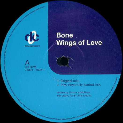 Bone (2) : Wings Of Love (12", Single)