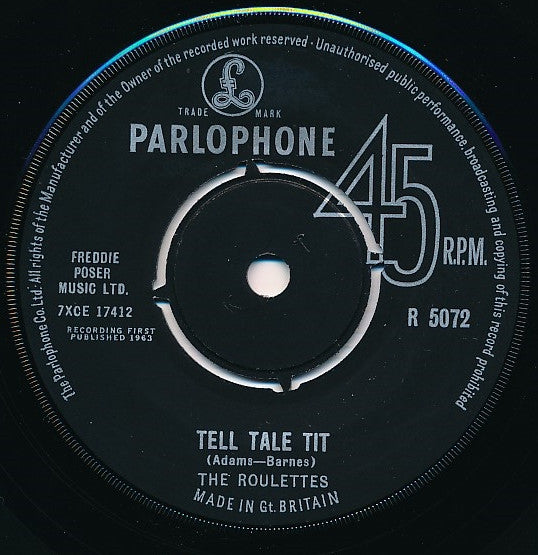The Roulettes : Soon You'll Be Leaving Me (7", Single)