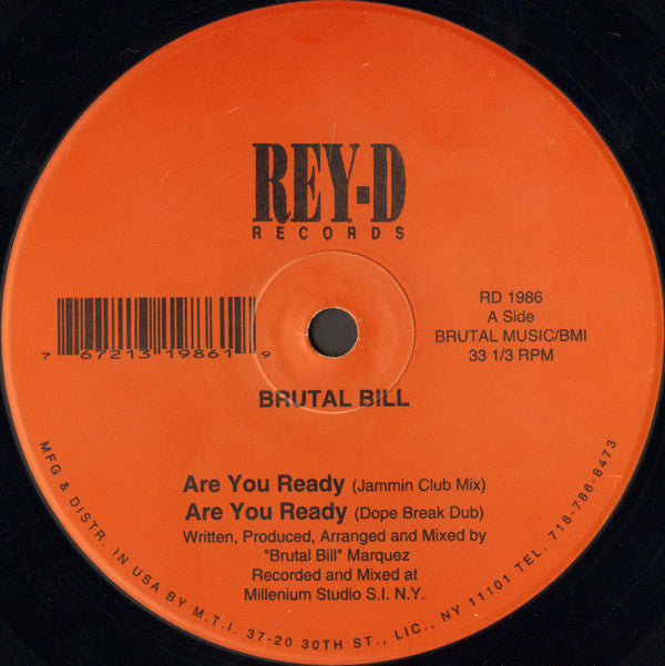 Brutal Bill : Are You Ready / Heaven (12")