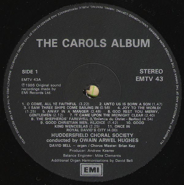 Huddersfield Choral Society : The Carols Album (LP)