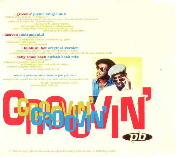 Pato Banton & The Reggae Revolution : Groovin' (CD, Single)