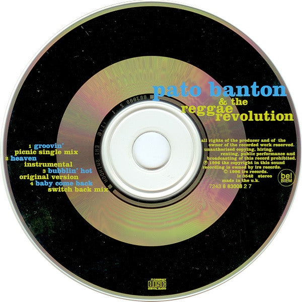 Pato Banton & The Reggae Revolution : Groovin' (CD, Single)