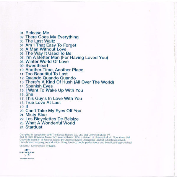 Engelbert Humperdinck : His Greatest Love Songs (CD, Comp)
