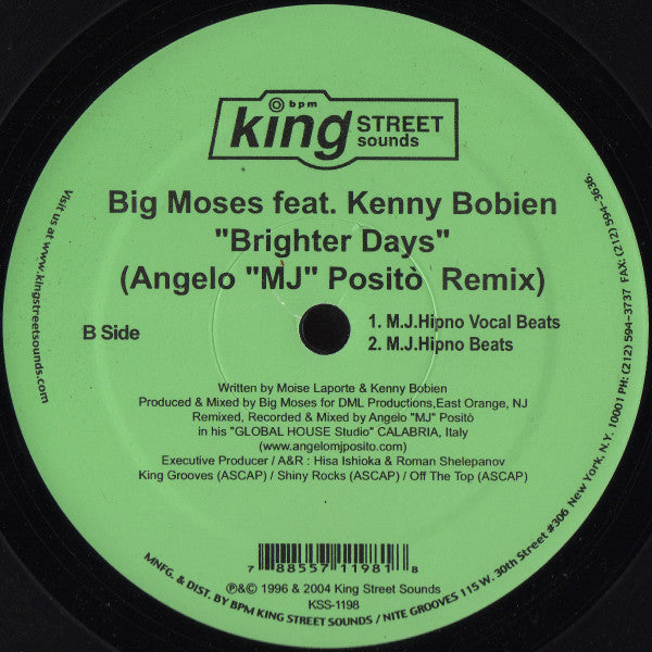 Basil / Big Moses : Time To Be Free / Brighter Days (12")