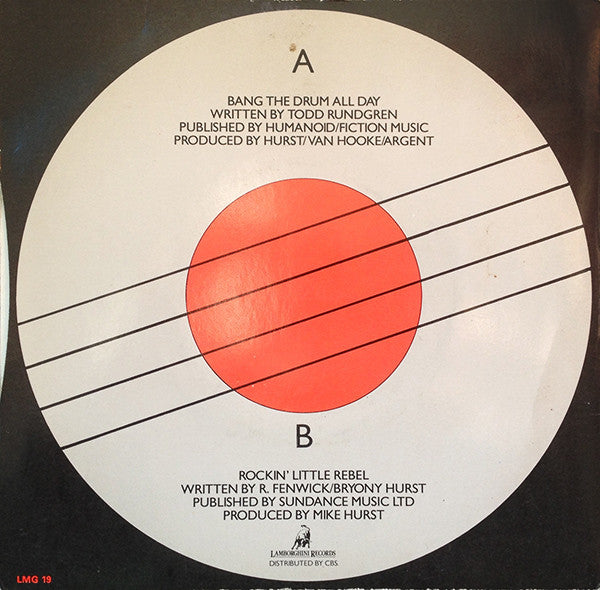 Jonas Hurst (2) : Bang The Drum All Day (7", Single)