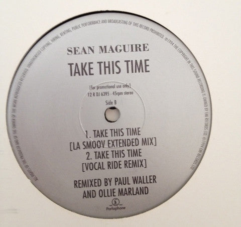 Sean Maguire : Take This Time (12", Promo)