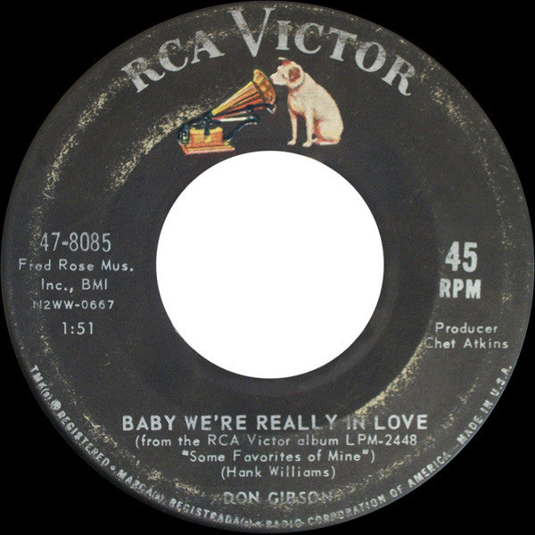 Don Gibson : So How Come (No One Loves Me) (7", Single, Roc)