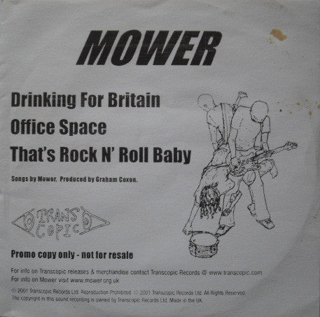 Mower (3) : Drinking For Britain (CD, Single, Promo)