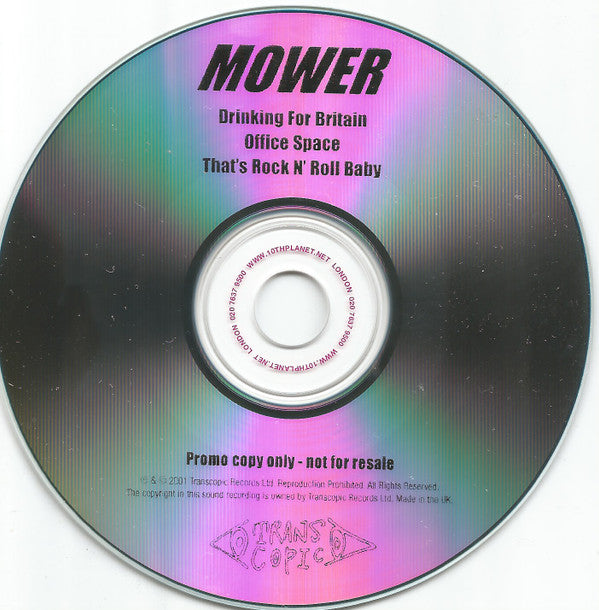 Mower (3) : Drinking For Britain (CD, Single, Promo)