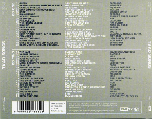 Various : TV Ad Songs (2xCD, Comp)