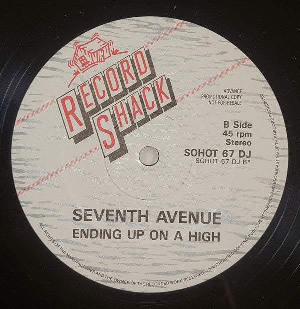 Seventh Avenue : No Mans Land / Ending Up On A High (12", Promo)