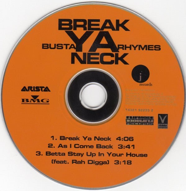Busta Rhymes : Break Ya Neck (CD, Single)