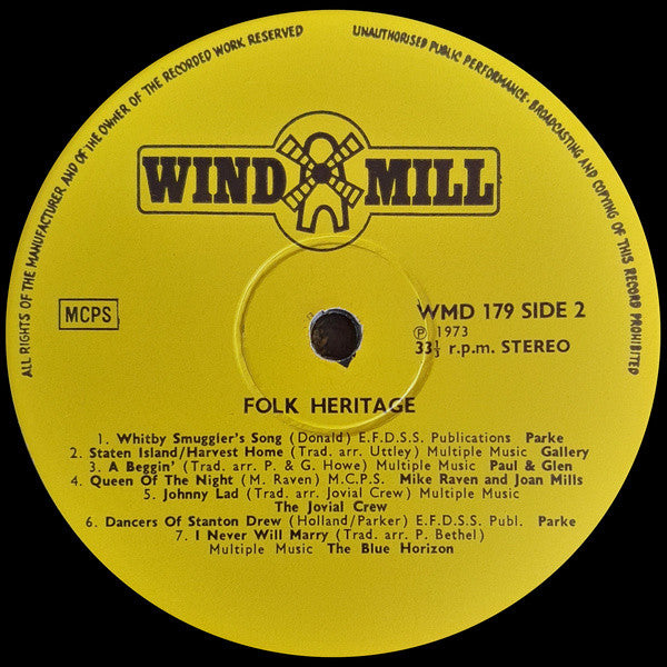 Various : Folk Heritage (LP, Comp)