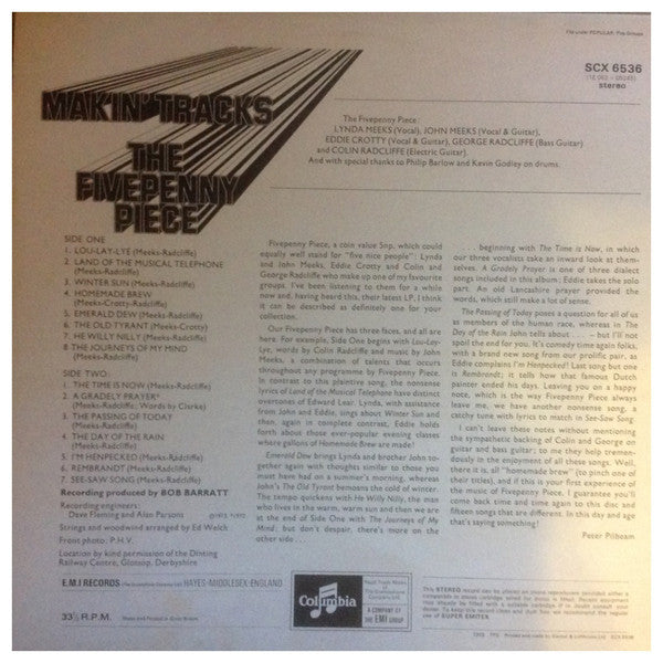 The Fivepenny Piece : Makin' Tracks (LP, Album)