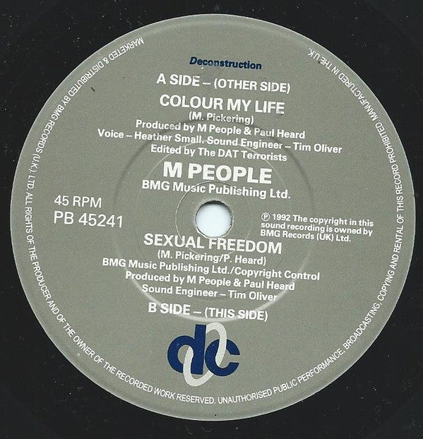 M People : Colour My Life (7", Single)