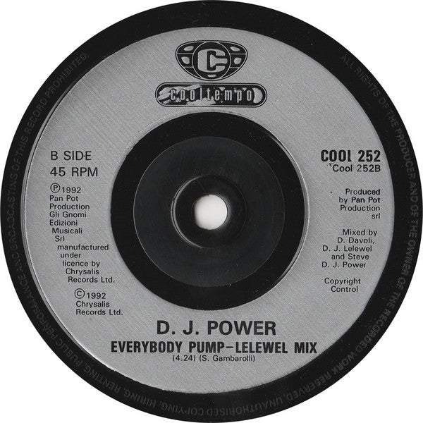 DJ Power : Everybody Pump (7")