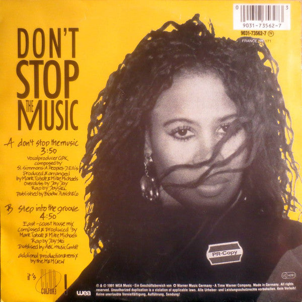 Groove Factory Feat. Jackie Virgil : Don't Stop The Music (7", Single)