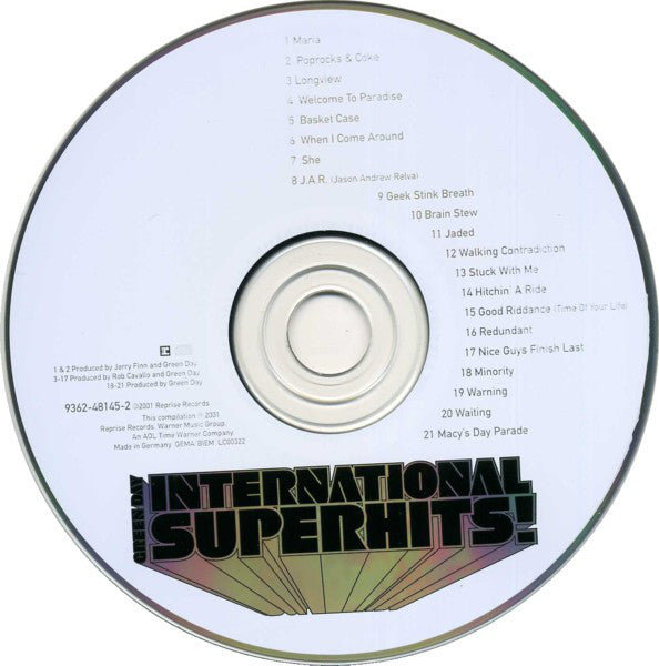 Green Day : International Superhits! (CD, Comp)