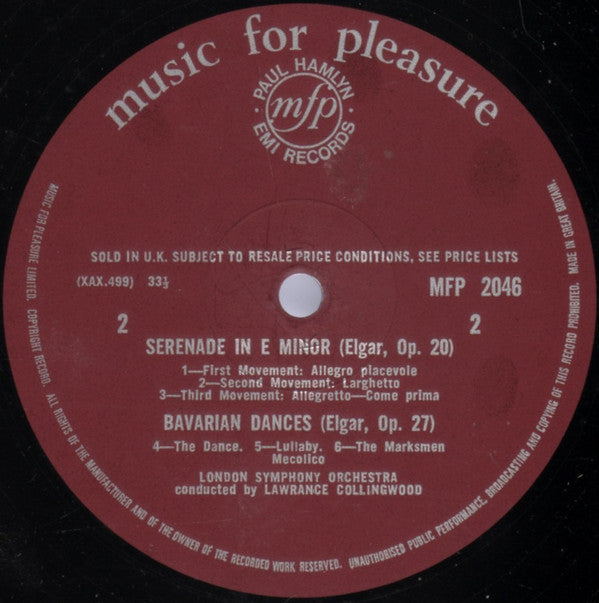 Sir Edward Elgar, London Symphony Orchestra Conducted By Lawrance Collingwood : Nursery Suite (LP, Mar)