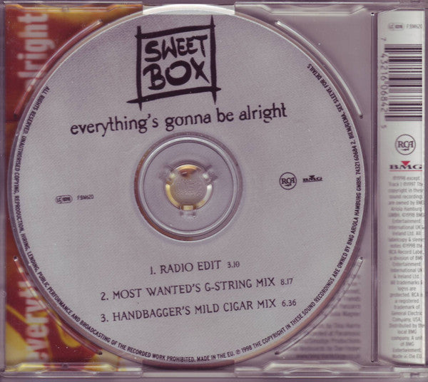Sweetbox : Everything's Gonna Be Alright (CD, Single)