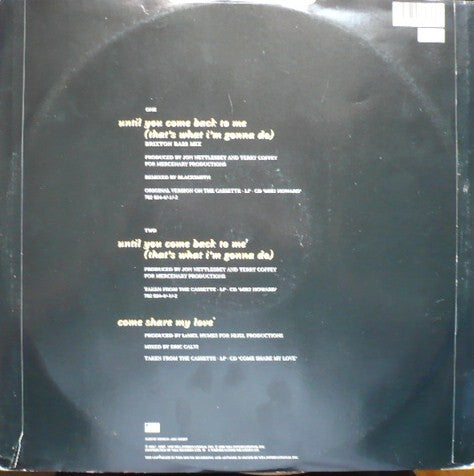 Miki Howard : Until You Come Back To Me (That's What I'm Gonna Do) (Brixton Bass Mix) (12", Single)