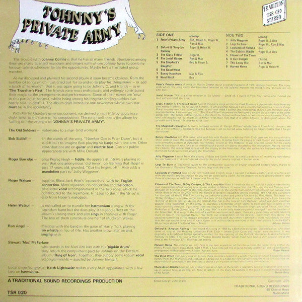 Johnny Collins : Johnny's Private Army (LP)
