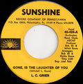 L.C. Grier : Gone, Is The Laughter Of You (7")