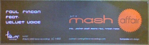Raul Rincon : Just A Mash Affair (12")