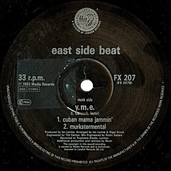 East Side Beat : You're My Everything (12")