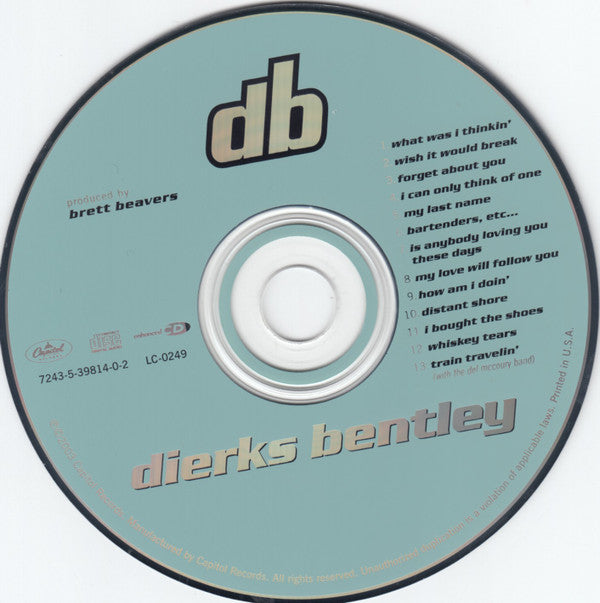 Dierks Bentley : Dierks Bentley (CD, Album, Enh)