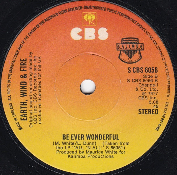 Earth, Wind & Fire : Fantasy  (7", Single)