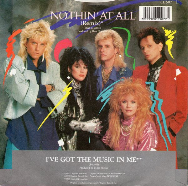 Heart : Nothin' At All (7", Single, RE, Sil)