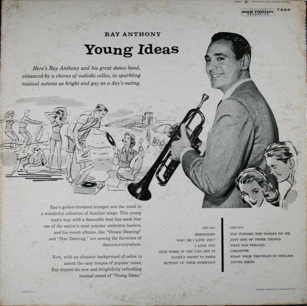 Ray Anthony & His Orchestra : Young Ideas (LP, Album, Mono)