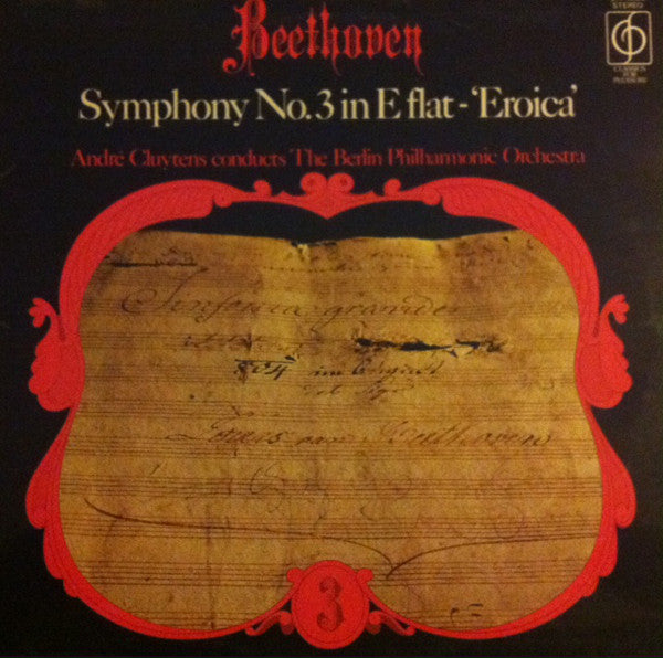 Ludwig van Beethoven / André Cluytens Conducts Berliner Philharmoniker : Symphony No.3 In E Flat Major, Op. 55 - "Eroica" (LP)