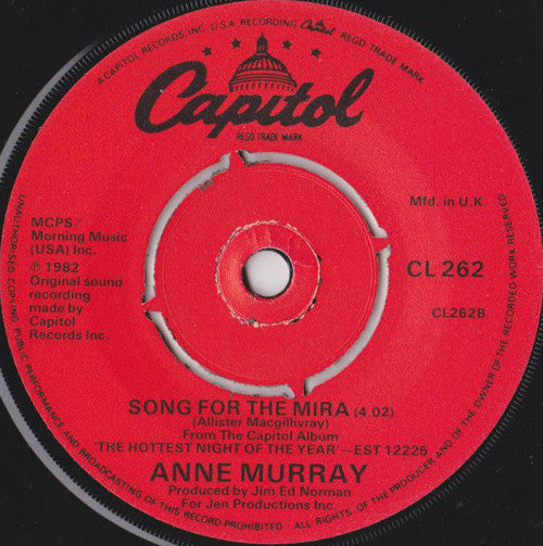 Anne Murray : Hey! Baby! (7", Single)