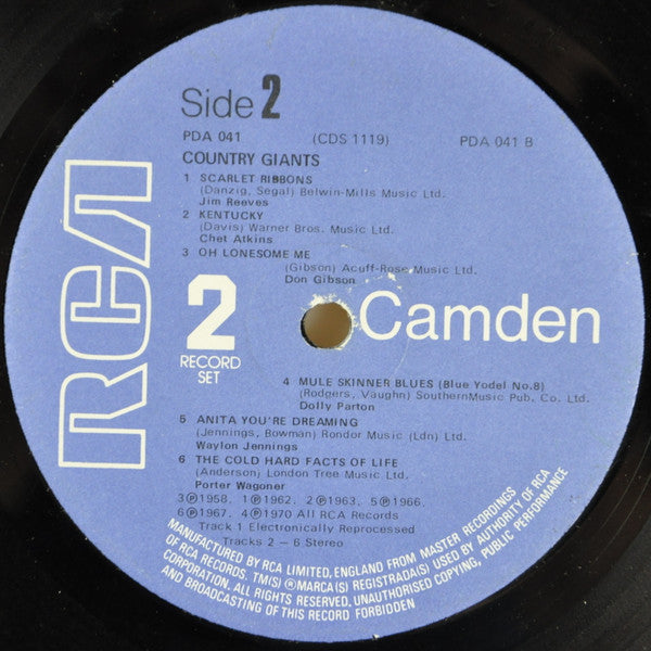 Various : Country Giants Vol. 2 (2xLP, Comp, Gat)