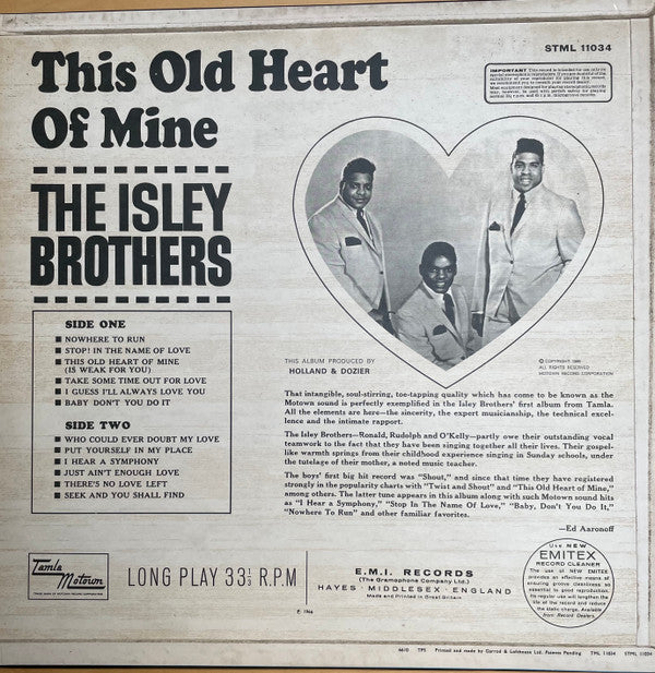 The Isley Brothers : This Old Heart Of Mine (LP)