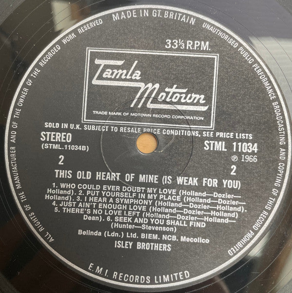 The Isley Brothers : This Old Heart Of Mine (LP)
