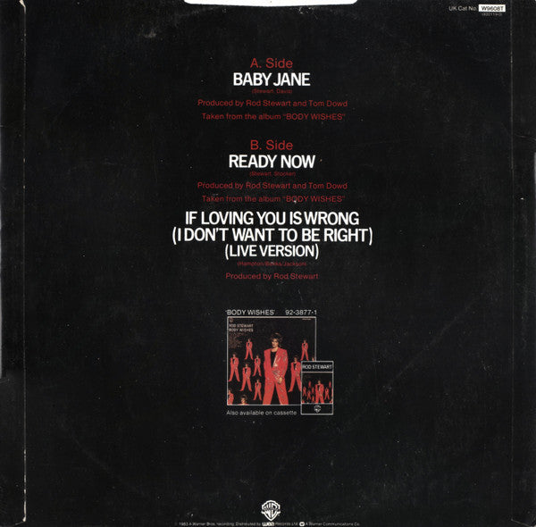 Rod Stewart : Baby Jane (12", Single)