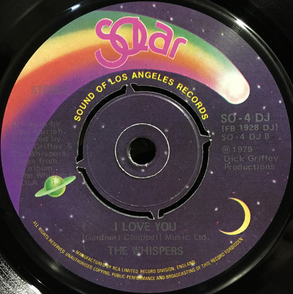The Whispers : Lady (7", Single)