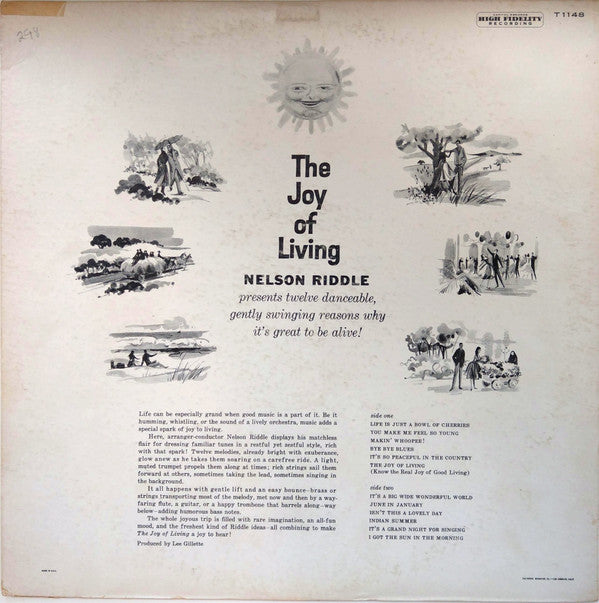 Nelson Riddle : The Joy Of Living (LP, Album, Mono)