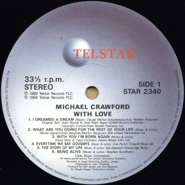 Michael Crawford With The London Symphony Orchestra : With Love (LP, Album)