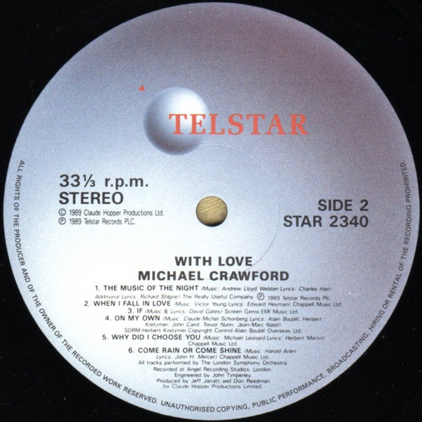 Michael Crawford With The London Symphony Orchestra : With Love (LP, Album)