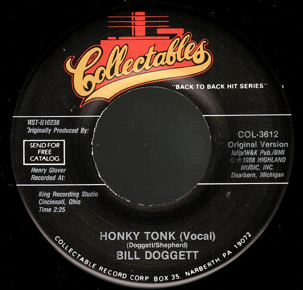 Bill Doggett : Honky Tonk / Tanya (7", RE)