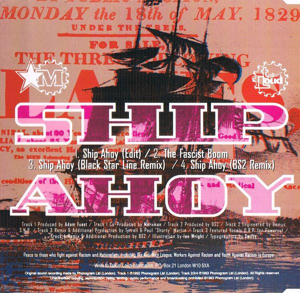 Marxman : Ship Ahoy (CD, Single)