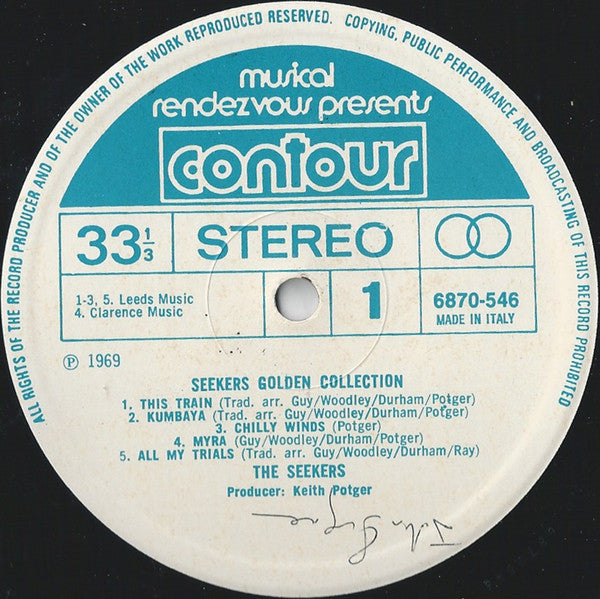 The Seekers : Seekers Golden Collection (LP, Comp, RE, Ita)