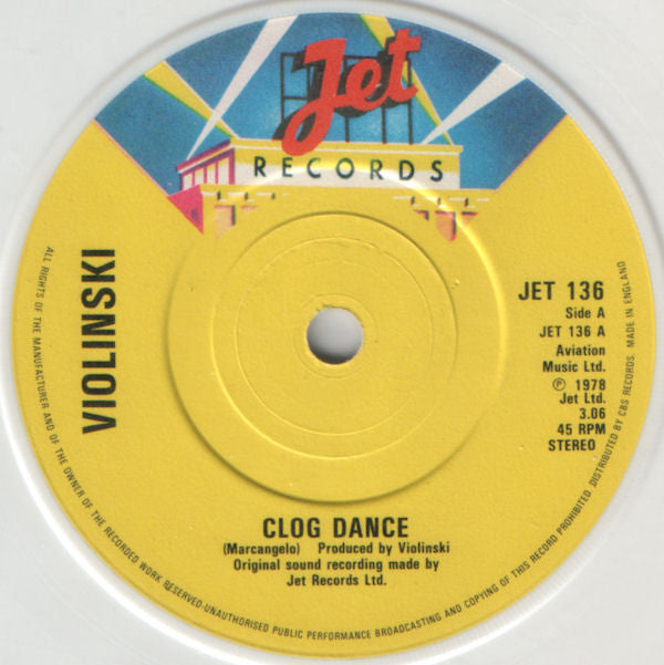 Violinski : Clog Dance (7", Single, Ltd, Whi)