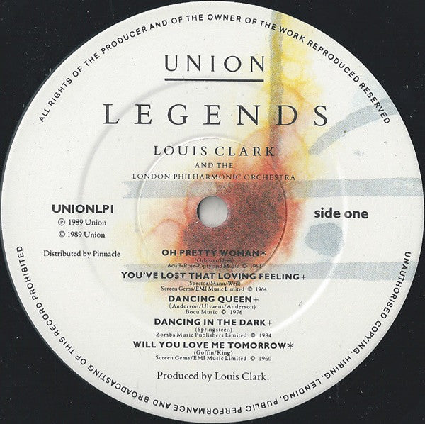 Louis Clark & London Philharmonic Orchestra : Legends (LP, Album)