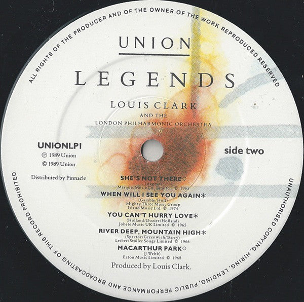 Louis Clark & London Philharmonic Orchestra : Legends (LP, Album)