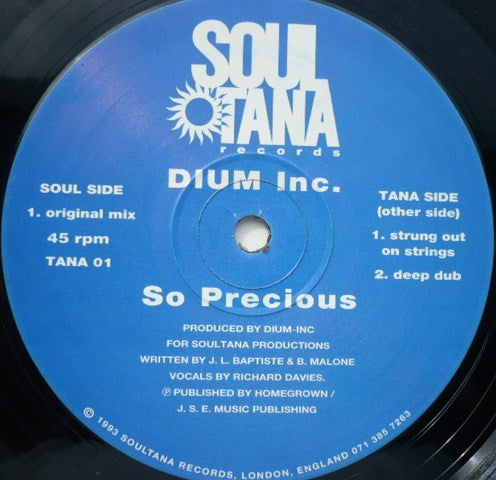 Dium Inc. : So Precious (12")
